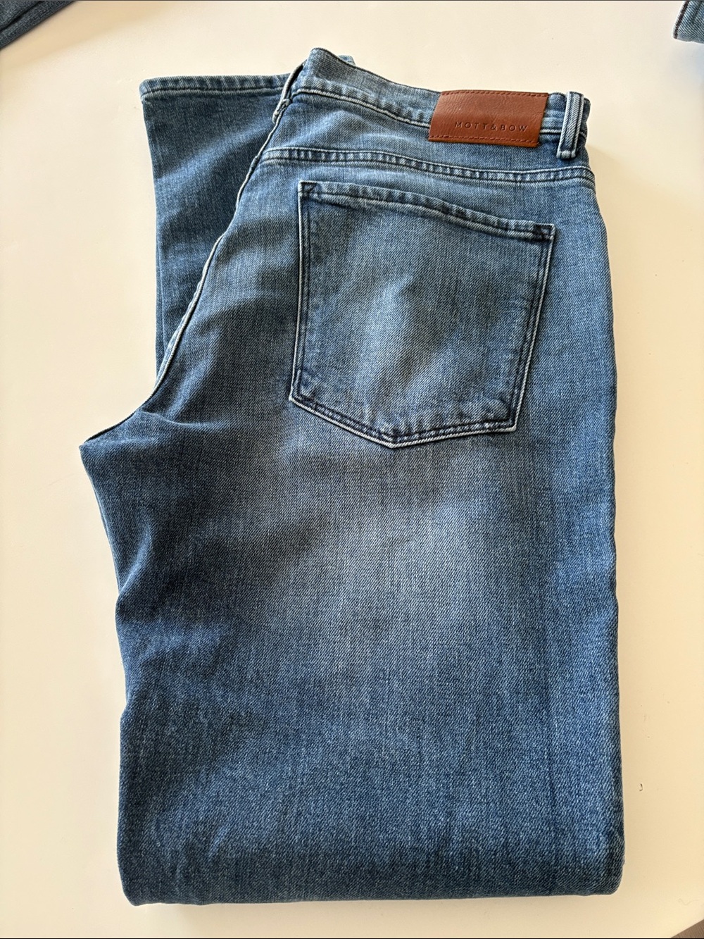Mott&Bow Classic Men's Blue Denim Jeans - Casual Everyday Fit